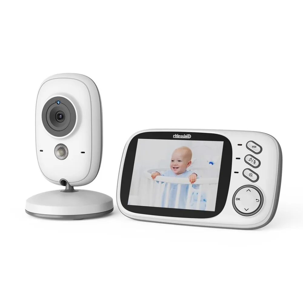 Babyphone Polaris+ Kamera 3,2" IPS LCD Display Temperatursensor Alarm ^ Chipolino Sale