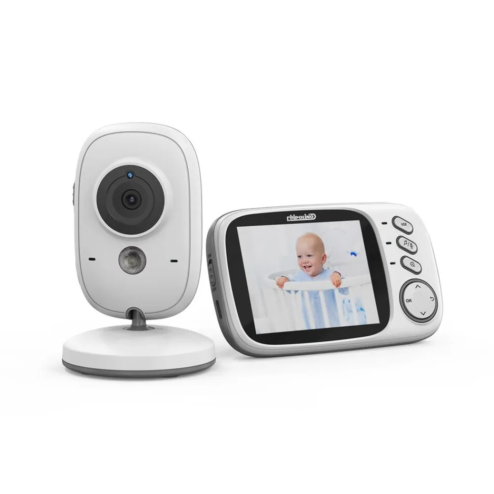 Babyphone Polaris+ Kamera 3,2" IPS LCD Display Temperatursensor Alarm ^ Chipolino Sale