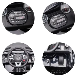 Kinder Elektroauto Mercedes Benz SLC300 Fernbedienung MP3 Bluetooth schwarz ^ Chipolino Hot