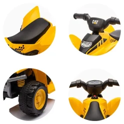 Kinder Elektro-Rutschauto CAT ATV, Gaspedal, Piepton am Lenkrad, 25 kg ^ Chipolino Hot