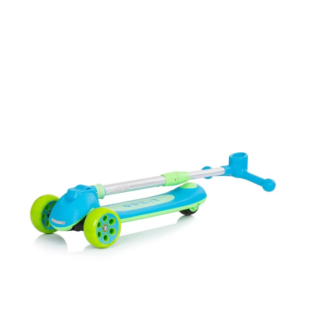 Chipolino Kinderroller Orbit 3 LED-Räder Bremse Lenker höhenverstellbar klappbar blau Discount