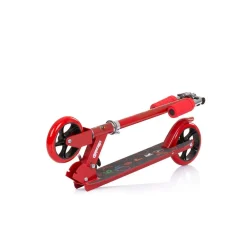Chipolino Kinderroller Sharky klappbar PU Räder ABEC-7 Lager Bremse verstellbar rot orange
