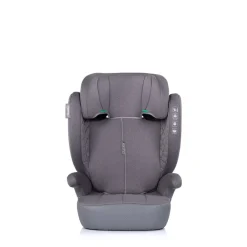 Chipolino Kindersitz Cyber i-Size (100-150cm) Sitzerhöhung, höhenverstellbar grau