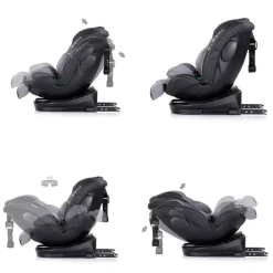 Chipolino Kindersitz Hypnotic i-Size (40-150cm) Isofix, Top Tether, Kopfstütze grau New