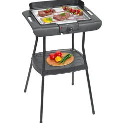 Clatronic BQS 3842 Standgrill (2 in 1 Stand- und Tischgrill, 2000 W, stufenlos regelbarer Thermostat, 36 x 25 cm Grillfläche, verchromter Grillrost) Sale