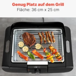 Clatronic BQS 3842 Standgrill (2 in 1 Stand- und Tischgrill, 2000 W, stufenlos regelbarer Thermostat, 36 x 25 cm Grillfläche, verchromter Grillrost) Sale