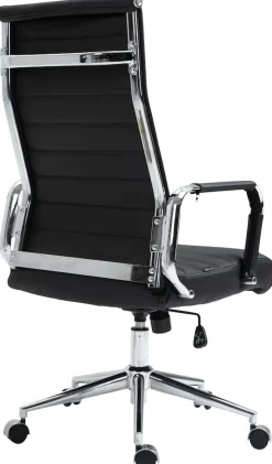 Bürostuhl ergonomisch Kolumbus Echtleder, Schreibtischstuhl höhenverstellbar stufenlos, Drehstuhl mit Rollen bis 150 kg belastbar ^ CLP Sale