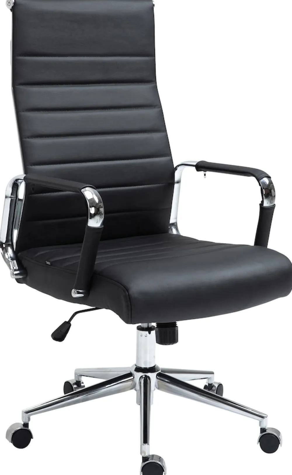 Bürostuhl ergonomisch Kolumbus Echtleder, Schreibtischstuhl höhenverstellbar stufenlos, Drehstuhl mit Rollen bis 150 kg belastbar ^ CLP Sale