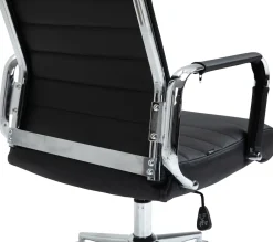 Bürostuhl ergonomisch Kolumbus Echtleder, Schreibtischstuhl höhenverstellbar stufenlos, Drehstuhl mit Rollen bis 150 kg belastbar ^ CLP Sale