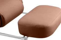 Bürostuhl ergonomisch mit Fußablage Castle, Schreibtischstuhl gepolstert Kunstleder, Drehstuhl höhenverstellbar bis 130 kg belastbar ^ CLP Online