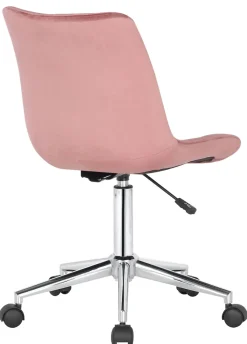CLP Bürostuhl Medford Samt I Drehstuhl Für Home-Office I Schreibtischstuhl Höhenverstellbar Mit Drehfunktion, Metallgestell Und Rollen braun Outlet