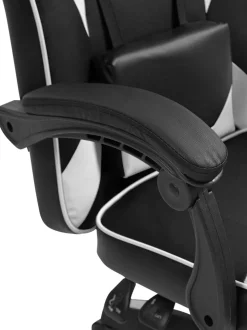 Bürostuhl Orkney I Ergonomischer Gamingstuhl mit Kunstlederbezug I Schreibtischstuhl mit verstellbarer Rückenlehne und Kopfstütze ^ CLP Sale