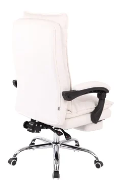 Bürostuhl Power Mit Kunstlederbezug I Ergonomischer Bürosessel Mit Verstellbarer Sitzhöhe I Drehstuhl Mit Ausziehbarer Fußablage ^ CLP Discount