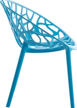 CLP Gartenstühle 4er Set stapelbar wetterfest Hope, Gartensessel mit Lehnen UV-beständig, Outdoorstühle aus Kunststoff bis 150 kg belastbar gelb Best