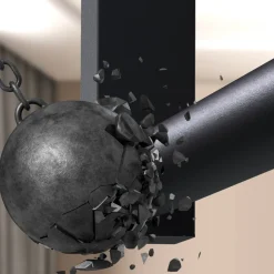 CLP Kleiderstange Fenton I Kleiderständer für Deckenmontage I Garderobenstange aus Metall I für Flur, Garderobe und Schlafzimmer Clearance