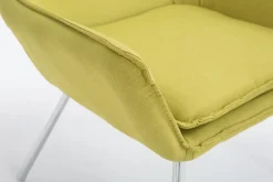 Loungesessel CARACAS mit hochwertiger Polsterung und Stoffbezug I Clubsessel mit Metallgestell I In verschiedenen Farben erhältlich ^ CLP Sale