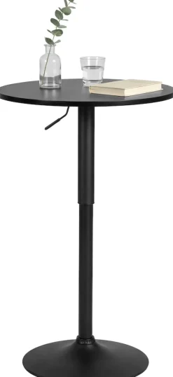 Stehtisch rund 60cm Lamoni, Bartisch stufenlos höhenverstellbar, 360° drehbar, Bistrotisch mit stabilem Metallgestell und Bodenschutz ^ CLP Clearance
