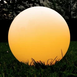 Ø 30cm LED Solarlampe Solarleuchte IP54 mit Farbwechsel, Lichtsensor, Erdspieß ^ @tec Sale