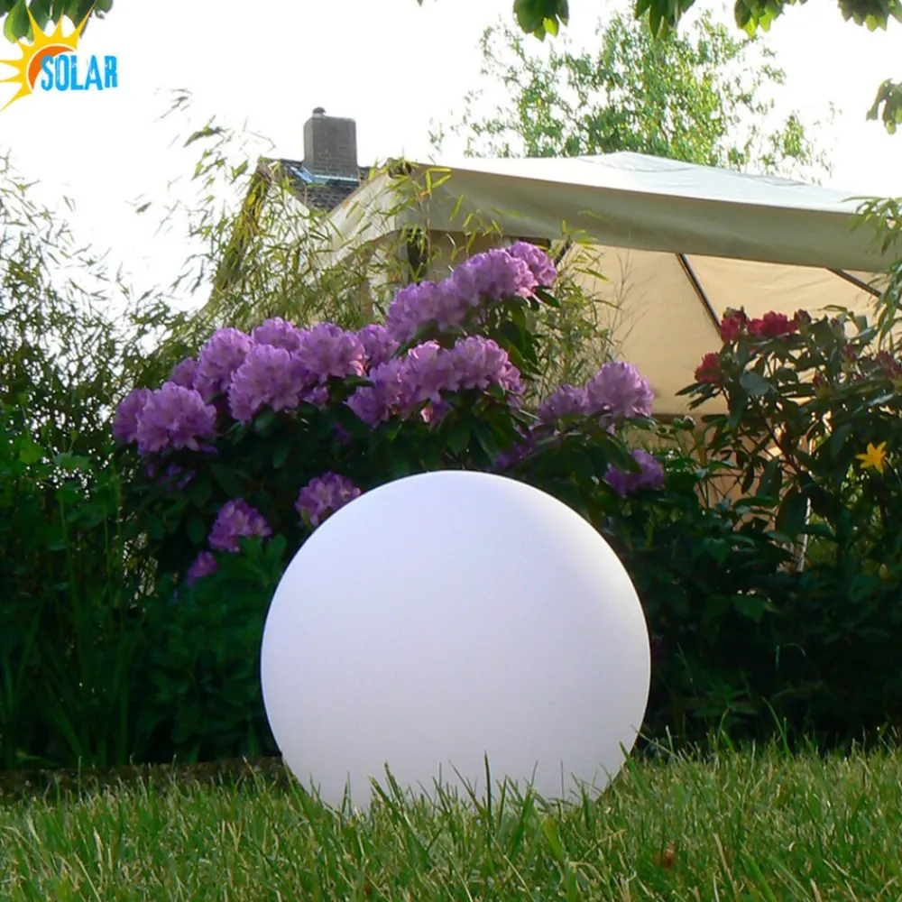 Ø 30cm LED Solarlampe Solarleuchte IP54 mit Farbwechsel, Lichtsensor, Erdspieß ^ @tec Sale
