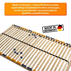 Coemo 2er Set Lattenrost 80x 200cm MULTIRA 7-Zonen starr 28 Leisten Härtegrad verstellbar