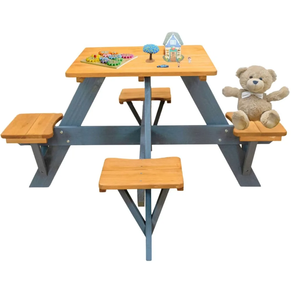 Coemo Kindersitzgruppe Romy Kindertisch und Sitze Gartentisch New