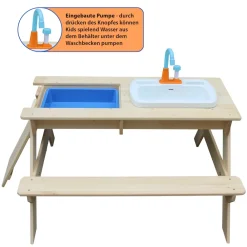 Coemo Kindersitzgruppe und Matschtisch Robin mit Waschbecken Discount