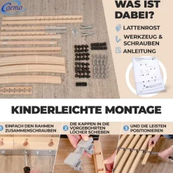 7-Zonen-Lattenrost Ergo K 100 x 200 cm zerlegt ^ Coemo Outlet