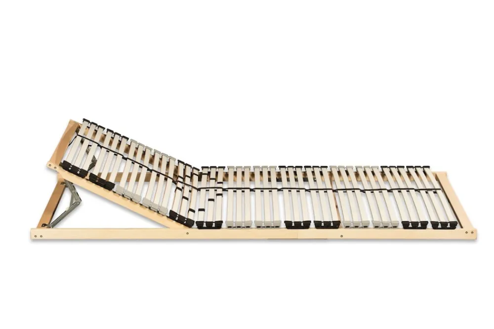 7-Zonen Premium-Lattenrost 42 Leisten Kopfteil verstellbar 90 x 200 cm ^ Coemo