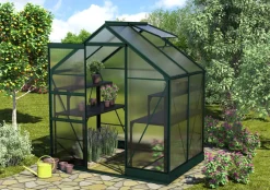 Vitavia Comfort Edition Apollo 2500 HKP6mm, smaragd inkl. automatischem Fensteröffner, Alutisch und Tropschlauch für Hoch- und Frühbeet Discount