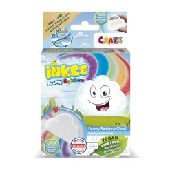 Craze 44155 - INKEE Foamy Rainbow - Regenbogen Badekugel mit Erdbeerduft Badebombe Badewanne New