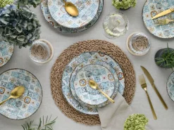 - 24724 Mosaik Bunt, Tellerset 16-tlg ^ CreaTable Discount