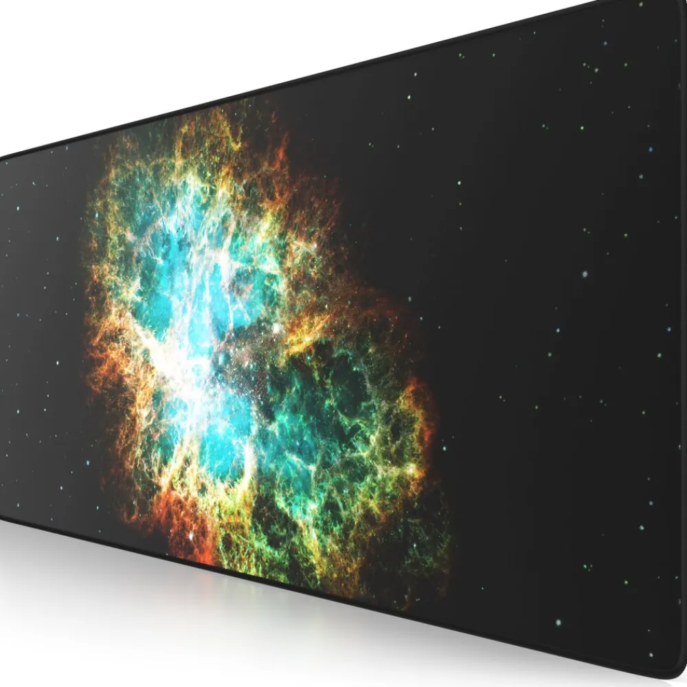 CSL Gaming Mauspad, XXL Schreibtischunterlage 900 x 400mm, Präzision & Geschwindigkeit, Galaxie Best