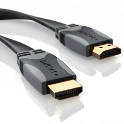 CSL HDMI-Kabel 1.4a, Full HD Flachband-Kabel 1920 x 1080p 60Hz, 3D, Ethernet, CEC, ARC, HDMI Typ A - 5m New