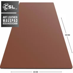 Mauspad Schreibtischunterlage XXL Format Elegante Leder Optik  / 900 x 400 mm Mousepad ^ CSL