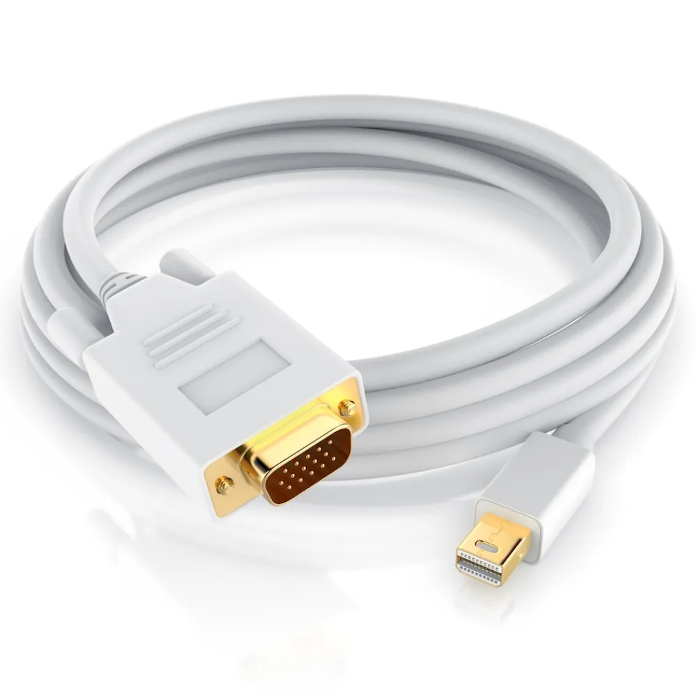 Mini Displayport zu VGA Audio- & Video Kabel, miniDP Monitor Adapter / Thunderbolt 1 & 2 kompatibel - 5m ^ CSL Clearance
