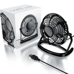 Mini USB-Ventilator Tischventilator, stromsparend, ruhiger Lauf, 360° neigbar ^ CSL Clearance