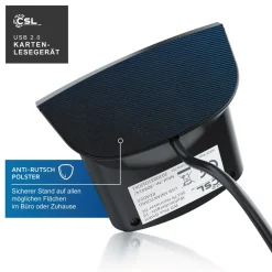 USB Chipkartenleser - SmartCard Reader - Cardreader - smart Card Reader - unterstützt Smart Cards und SIM Cards, Sdcard, Micro Sd ^ CSL Best