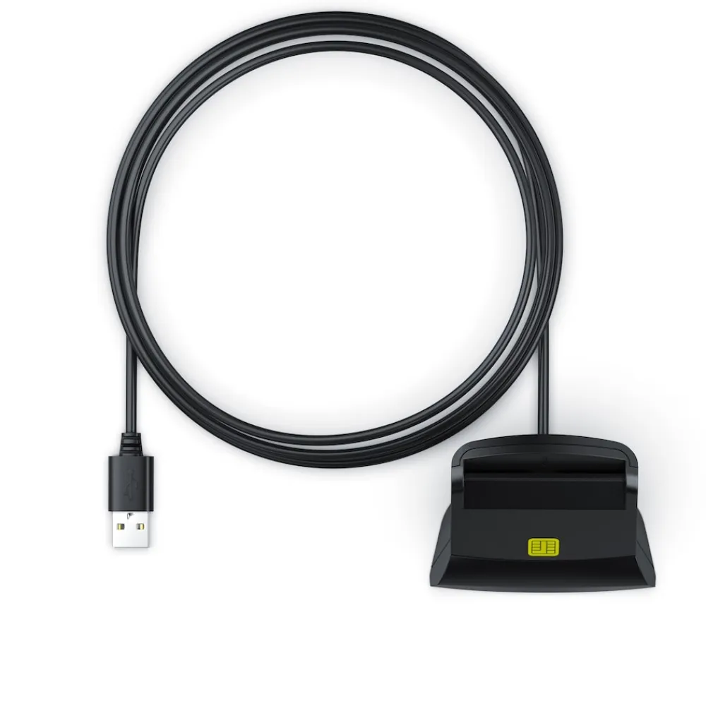USB Chipkartenleser - SmartCard Reader - Cardreader - smart Card Reader - unterstützt Smart Cards und SIM Cards, Sdcard, Micro Sd ^ CSL Best