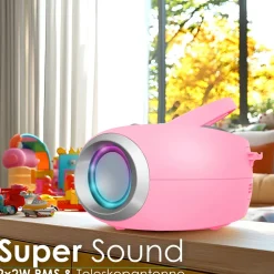 CD-Player mit LED-Beleuchtung CD/MP3 USB Kinder Radio pink ^ Cyberlux Online