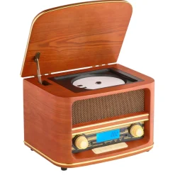Cyberlux Retro Nostalgie Holz Radio CD/MP3 USB Player Nostalgieradio Hot
