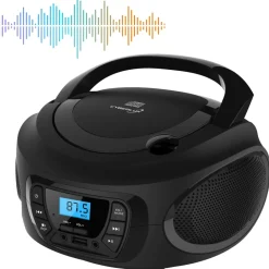 Cyberlux Tragbarer CD-Player Kinder Radio CD/MP3 USB Boombox schwarz Online