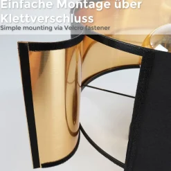 Deckenleuchte, schwarz-gold, 1xE27/60W max. exkl. ^ B.K.Licht Best