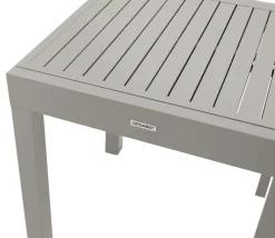 Balkon-Ausziehtisch TIRANA 70/140x70cm, Aluminium silbergrau ^ DEGAMO New