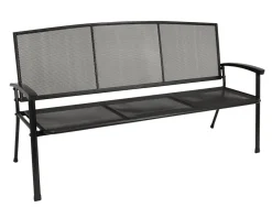 Bank RIVO 3-sitzer, Streckmetall eisengrau ^ DEGAMO Clearance