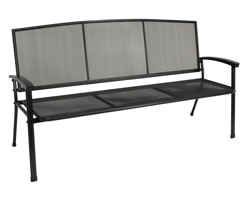 Bank RIVO 3-sitzer, Streckmetall eisengrau ^ DEGAMO Clearance