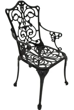 Bistroset Jugendstil 3-teilig, Aluguss grau antik ^ DEGAMO