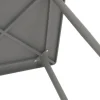 Bistrotisch DENVER 70x70cm quadratisch, Metall grau ^ DEGAMO Best