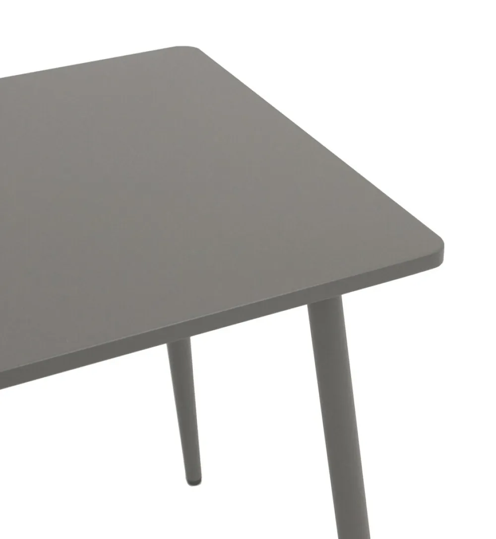 Bistrotisch DENVER 70x70cm quadratisch, Metall grau ^ DEGAMO Best