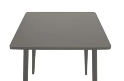Bistrotisch DENVER 70x70cm quadratisch, Metall grau ^ DEGAMO Best