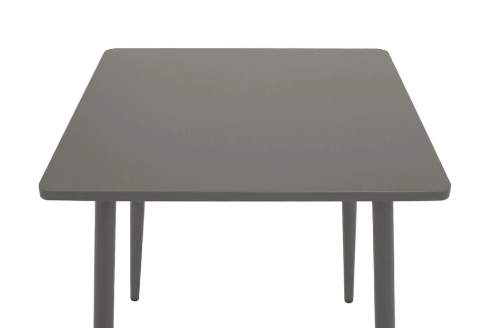 Bistrotisch DENVER 70x70cm quadratisch, Metall grau ^ DEGAMO Best